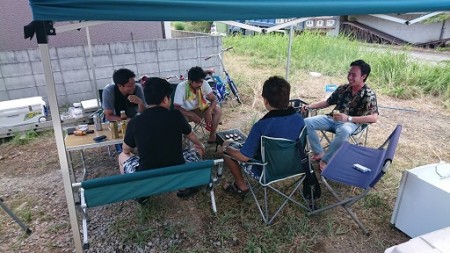 男ばかりのBBQ