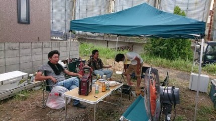 男ばかりのBBQ