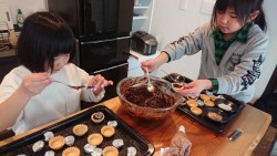 バレンタインのチョコ作り