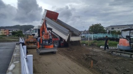 造成工事　盛り土