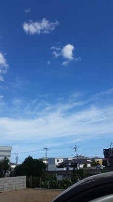 今日の空