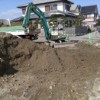 地盤改良掘削作業