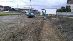 床掘り作業