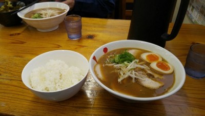 今日の昼ご飯のラーメン