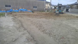 レーザーで高さだし