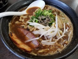 徳島ブラックラーメン！