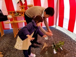 北島町N様邸新築工事　地鎮祭