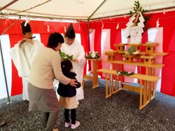 北島町N様邸新築工事　地鎮祭