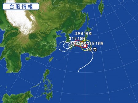 台風12号