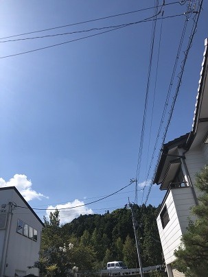 今日の空