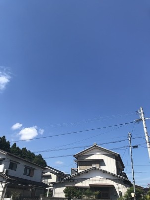 今日の空