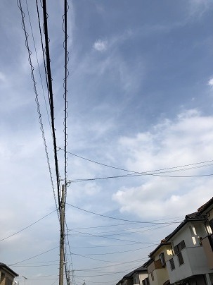 今日の空