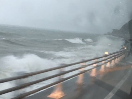 台風の影響